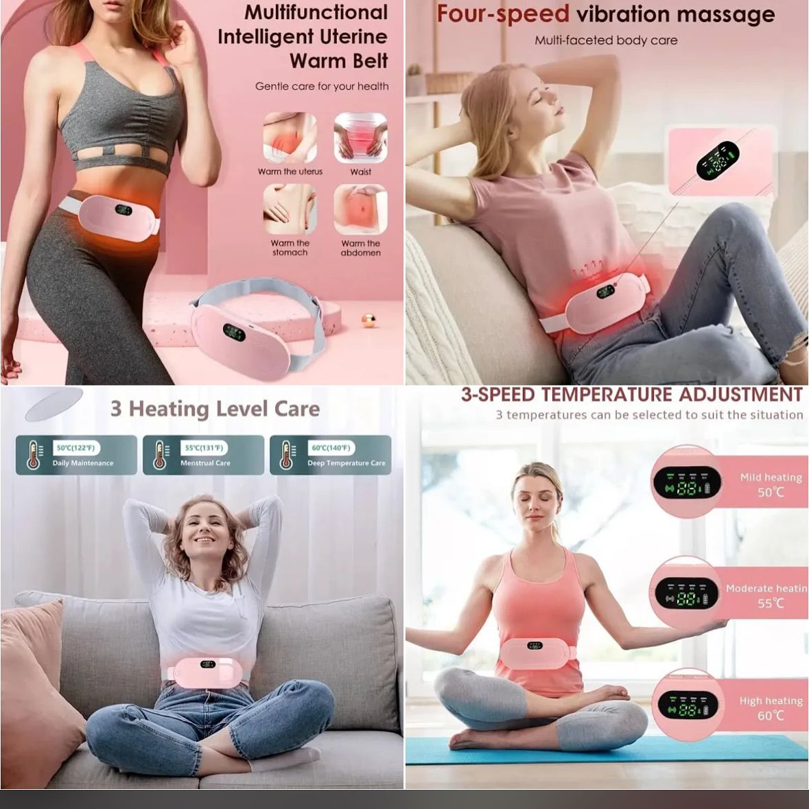 Period Pain Relief Belt | Heat & Massage