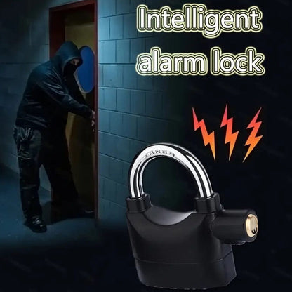 All-in-One Security Alarm Lock | Anti-Theft Siren Padlock with Motion Sensor for Outdoor & Indoor Use
