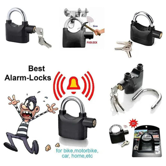 All-in-One Security Alarm Lock | Anti-Theft Siren Padlock with Motion Sensor for Outdoor & Indoor Use