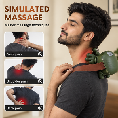 3D Kneading Neck & Shoulder Massager | Rechargeable Body Massager