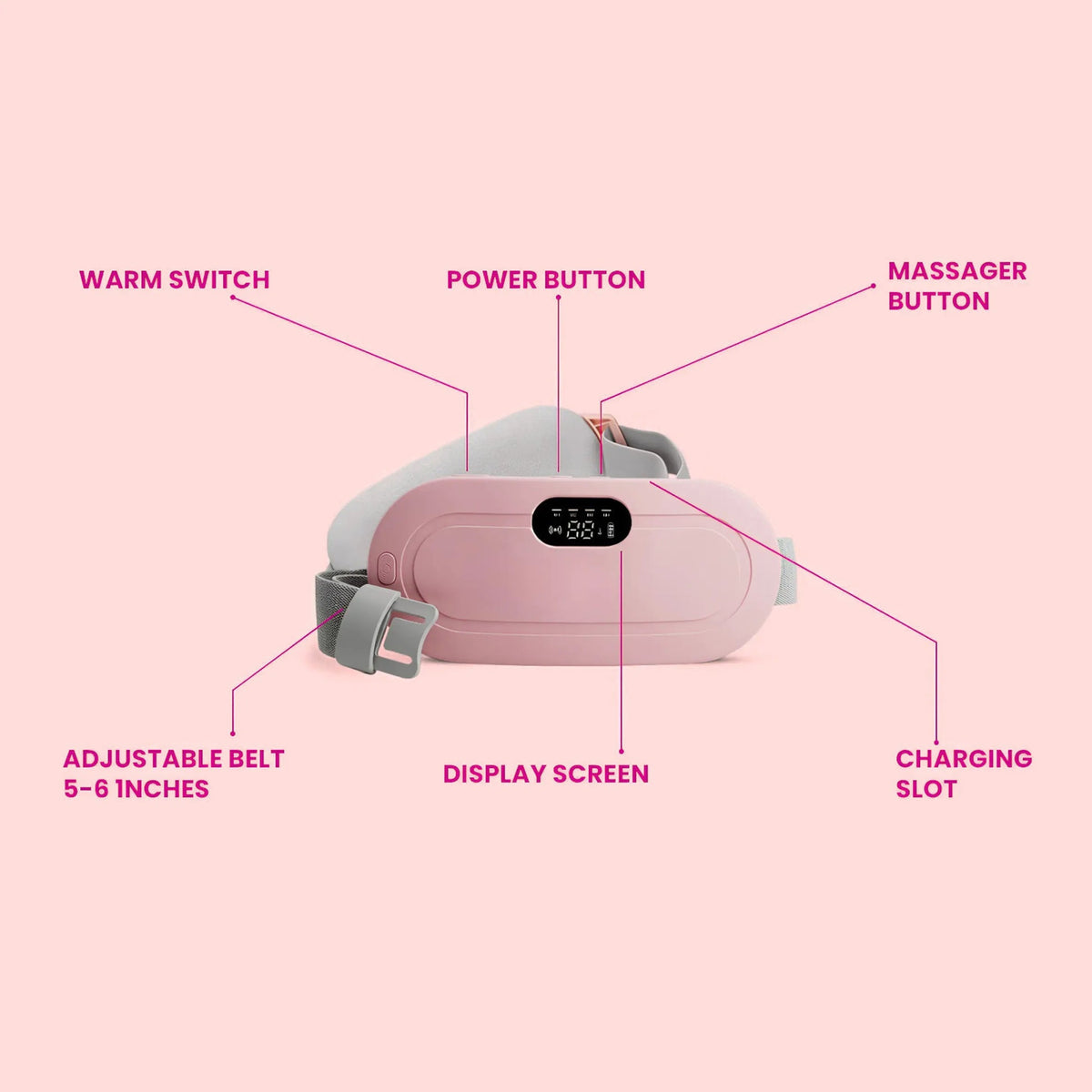 Period Pain Relief Belt | Heat & Massage